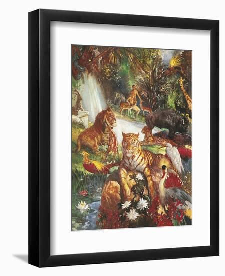 The Garden of Eden-John Millar Watt-Framed Giclee Print
