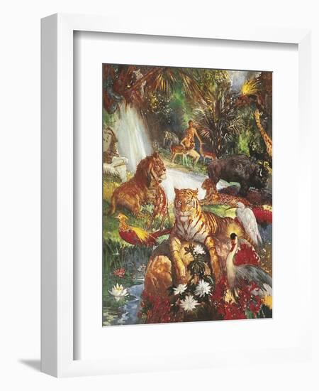 The Garden of Eden-John Millar Watt-Framed Giclee Print