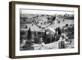 The Garden of Gethsemane and the Holy City of Jerusalem, 1926-null-Framed Giclee Print