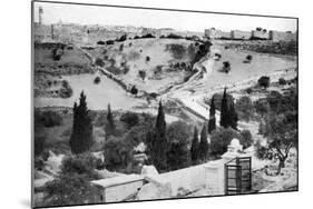 The Garden of Gethsemane and the Holy City of Jerusalem, 1926-null-Mounted Giclee Print