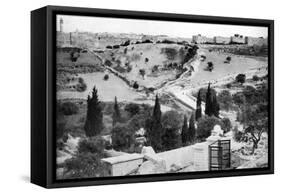 The Garden of Gethsemane and the Holy City of Jerusalem, 1926-null-Framed Stretched Canvas