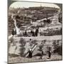 The Garden of Gethsemane and the Mount of Olives, Palestine, 1908-Underwood & Underwood-Mounted Photographic Print