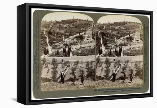 The Garden of Gethsemane and the Mount of Olives, Palestine, 1908-Underwood & Underwood-Framed Stretched Canvas