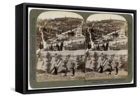 The Garden of Gethsemane and the Mount of Olives, Palestine, 1908-Underwood & Underwood-Framed Stretched Canvas