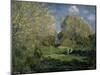 The Garden of Hoschede Family, 1881-Alfred Sisley-Mounted Art Print