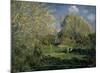 The Garden of Hoschede Family, 1881-Alfred Sisley-Mounted Art Print