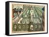 The Garden of Johan Schwinden, 1641-Matthaus Merian The Elder-Framed Stretched Canvas