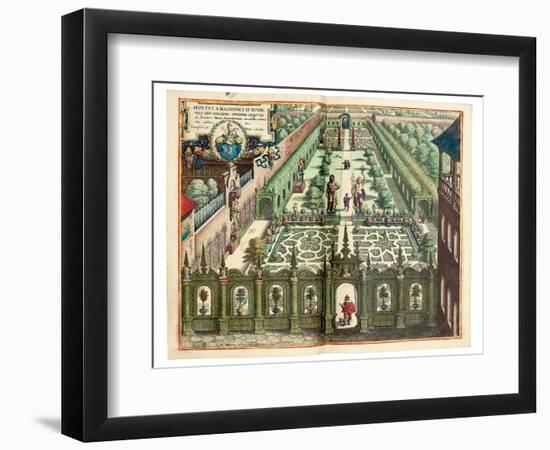 The Garden of Johan Schwinden, 1641-Matthaus Merian The Elder-Framed Giclee Print