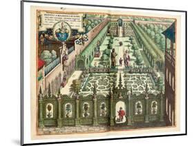 The Garden of Johan Schwinden, 1641-Matthaus Merian The Elder-Mounted Giclee Print