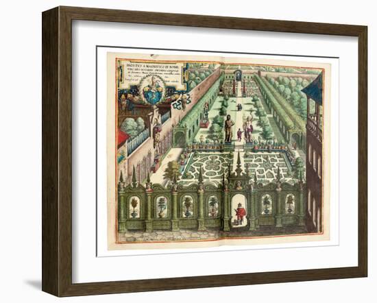 The Garden of Johan Schwinden, 1641-Matthaus Merian The Elder-Framed Giclee Print