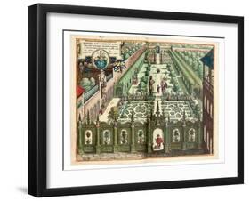 The Garden of Johan Schwinden, 1641-Matthaus Merian The Elder-Framed Giclee Print