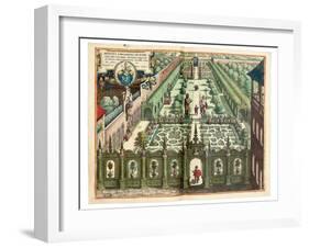 The Garden of Johan Schwinden, 1641-Matthaus Merian The Elder-Framed Giclee Print