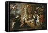 The Garden of Love 1633 198X173Cm-Peter Paul Rubens-Framed Stretched Canvas