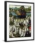 The Garden of Love at the Court of Philip the Good, in the Gardens of the Chateau De Hesdin in 1431-null-Framed Giclee Print