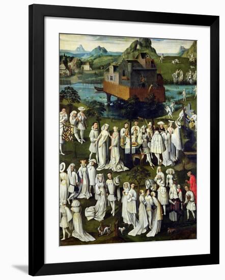 The Garden of Love at the Court of Philip the Good, in the Gardens of the Chateau De Hesdin in 1431-null-Framed Giclee Print