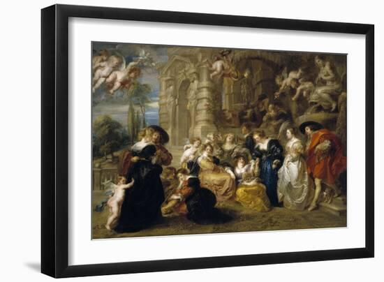 The Garden of Love, C. 1633-Peter Paul Rubens-Framed Giclee Print