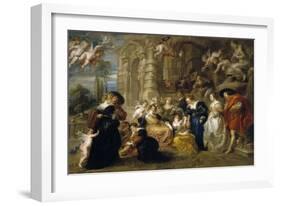 The Garden of Love, C. 1633-Peter Paul Rubens-Framed Giclee Print