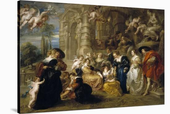 The Garden of Love, C. 1633-Peter Paul Rubens-Stretched Canvas