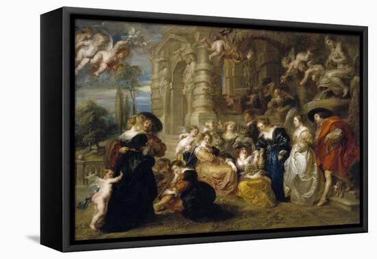 The Garden of Love, C. 1633-Peter Paul Rubens-Framed Stretched Canvas