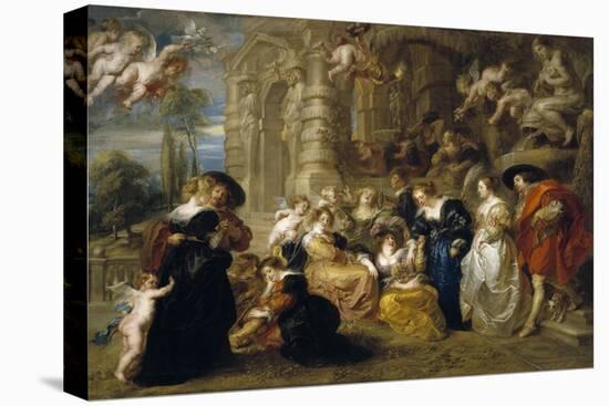 The Garden of Love, C. 1633-Peter Paul Rubens-Stretched Canvas