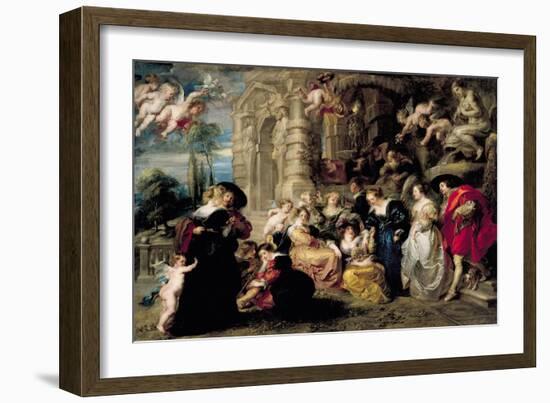 The Garden of Love, circa 1630-32-Peter Paul Rubens-Framed Giclee Print