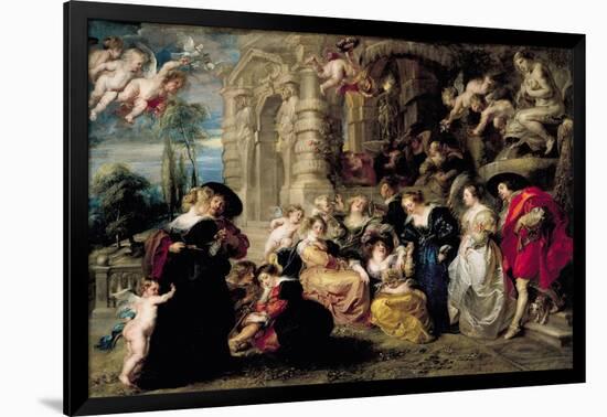 The Garden of Love, circa 1630-32-Peter Paul Rubens-Framed Giclee Print