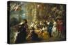 The Garden of Love-Peter Paul Rubens-Stretched Canvas