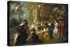 The Garden of Love-Peter Paul Rubens-Stretched Canvas