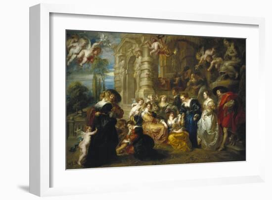 The Garden of Love-Peter Paul Rubens-Framed Art Print