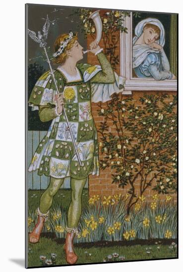 The Garden of Love-Walter Crane-Mounted Giclee Print