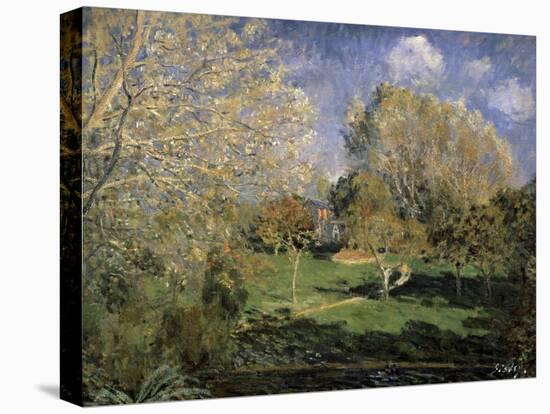 The Garden of Monsieur Hoschedé in Montgeron, 1881-Alfred Sisley-Stretched Canvas