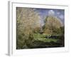 The Garden of Monsieur Hoschedé in Montgeron, 1881-Alfred Sisley-Framed Giclee Print