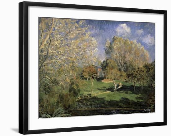 The Garden of Monsieur Hoschedé in Montgeron, 1881-Alfred Sisley-Framed Giclee Print