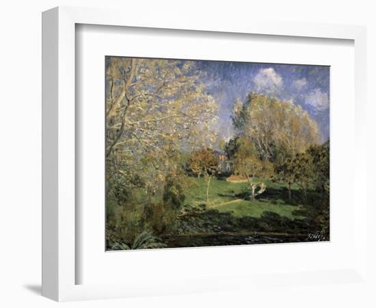 The Garden of Monsieur Hoschedé in Montgeron, 1881-Alfred Sisley-Framed Giclee Print