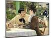 The Garden of Pere Lathuille, 1879-Edouard Manet-Mounted Giclee Print