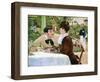 The Garden of Pere Lathuille, 1879-Edouard Manet-Framed Giclee Print