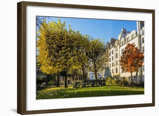 The Garden of Place Rene Viviani in Autumn-Massimo Borchi-Framed Photographic Print