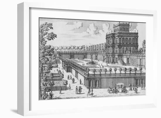 The Garden of Rome; Li Giardini Di Roma-Giovanni Battista Falda-Framed Giclee Print