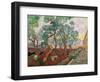 The Garden of St. Paul's Hospital at St. Remy, 1889-Vincent van Gogh-Framed Premium Giclee Print