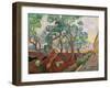 The Garden of St. Paul's Hospital at St. Remy, 1889-Vincent van Gogh-Framed Giclee Print