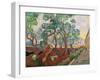 The Garden of St. Paul's Hospital at St. Remy, 1889-Vincent van Gogh-Framed Giclee Print