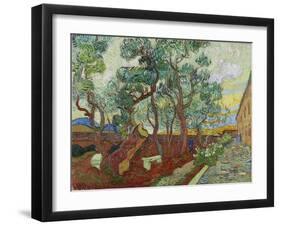 The Garden of St, Paul's Hospital at St, Remy, (Le Parc De L'Hopital, a Saint-Rémy), 1889-Vincenzo Di Biagio Catena-Framed Giclee Print