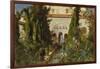 The Garden of the Generalife Palace, Granada, 1885-Ludwig Hans Fischer-Framed Giclee Print