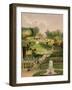 The Garden on the Hill Side, Castle Combe, from 'The Garden's of England', Published 1857-E. Adveno Brooke-Framed Giclee Print