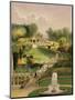 The Garden on the Hill Side, Castle Combe, from 'The Garden's of England', Published 1857-E. Adveno Brooke-Mounted Giclee Print