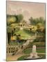 The Garden on the Hill Side, Castle Combe, from 'The Garden's of England', Published 1857-E. Adveno Brooke-Mounted Giclee Print