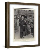 The Garden Party at Hatfield House, Lord Salisbury Receiving Indian Princes-Frank Craig-Framed Giclee Print