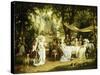 The Garden Party-Karl Schweninger II-Stretched Canvas