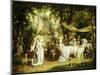 The Garden Party-Karl Schweninger II-Mounted Giclee Print