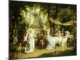 The Garden Party-Karl Schweninger II-Mounted Giclee Print